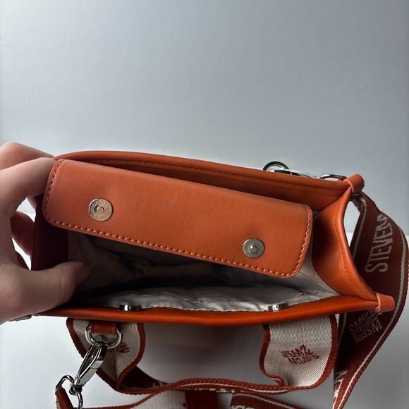 Steve Madden NWT Bwebber Suede Whiskey Spice Satchel Crossbody New - Picture 5 of 6